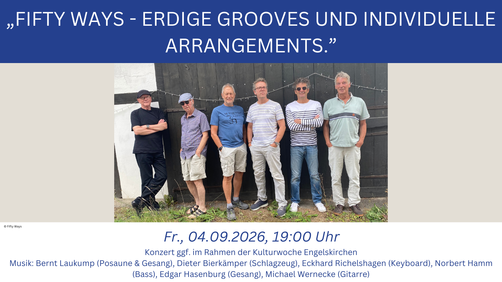 16 - Fifty Ways - Erdige Grooves und individuelle Arrangements