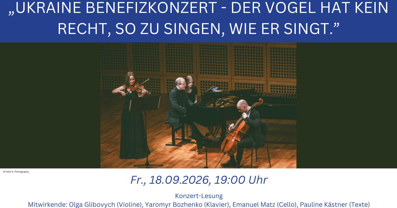 „Der Vogel hat kein Recht, so zu singen, wie er singt.“