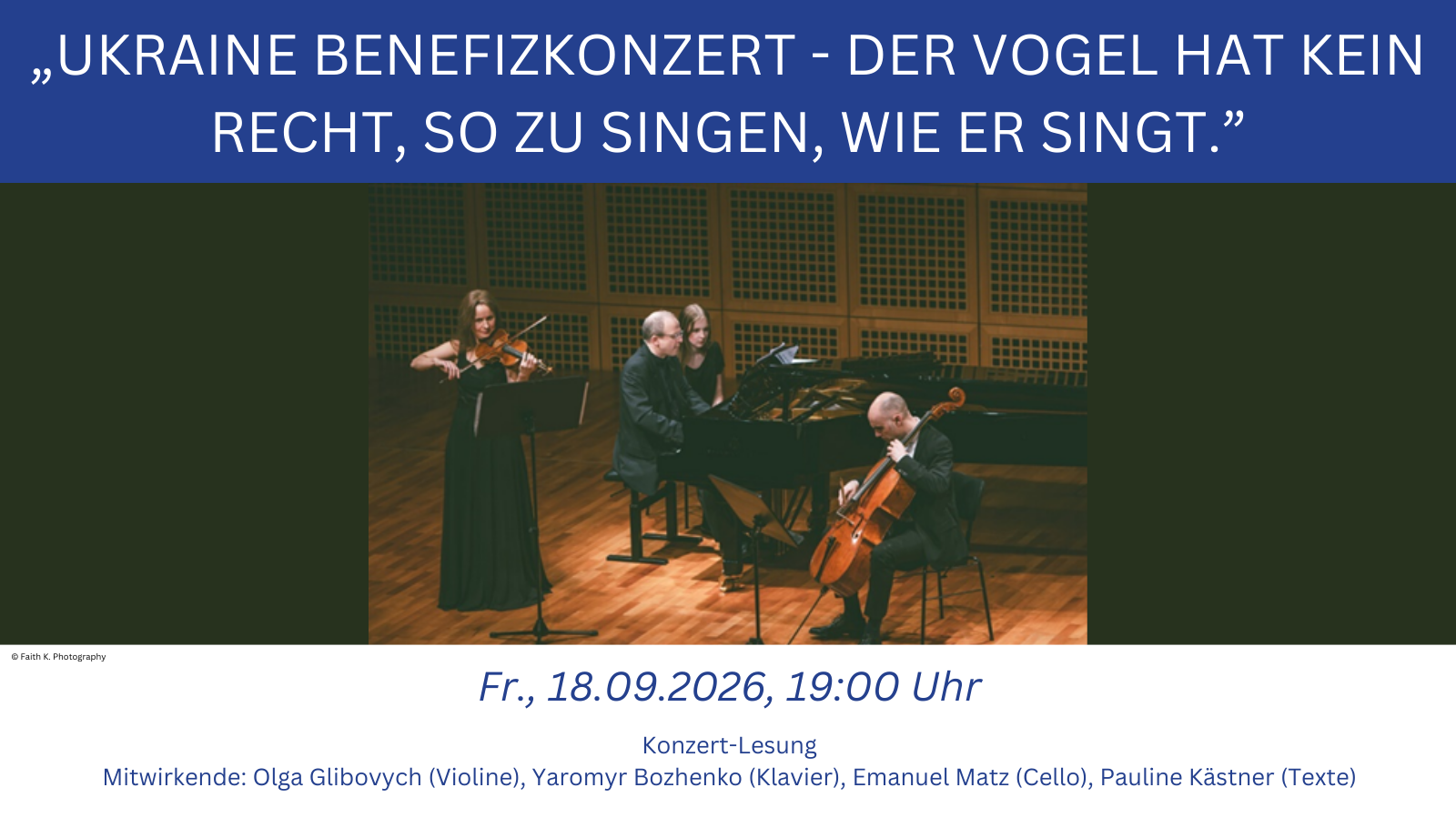 17 - Ukraine Benefizkonzert - Der Vogel hat kein Recht, so zu singen, wie er singt