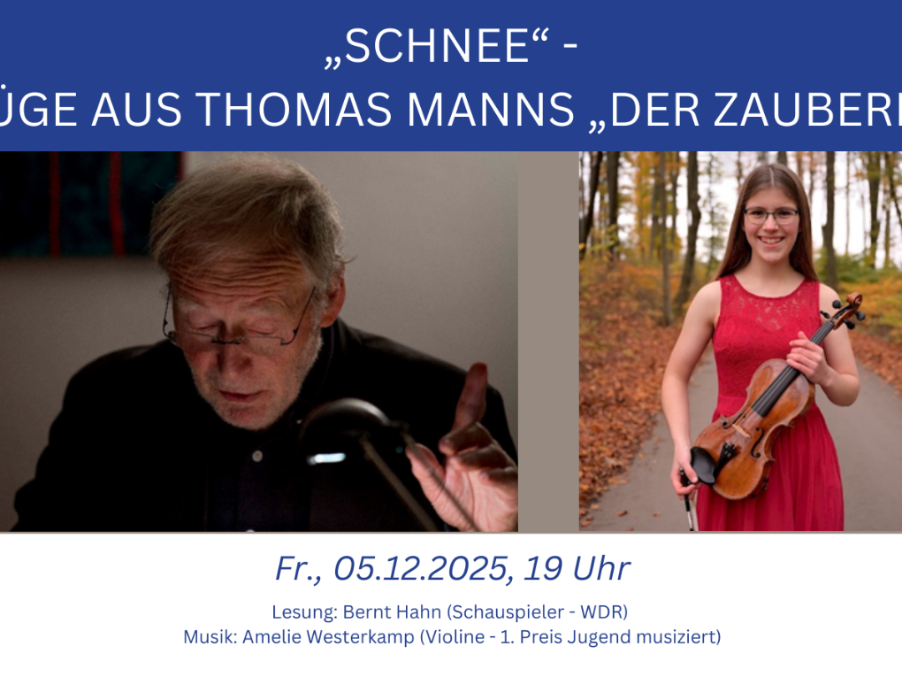 Finissage der Ausstellung „Schnee“ - Textauszüge aus Thomas Manns „Der Zauberberg“